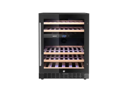  Arktic Wine Cooler with 2 Zones for 46 Bottles – Black 