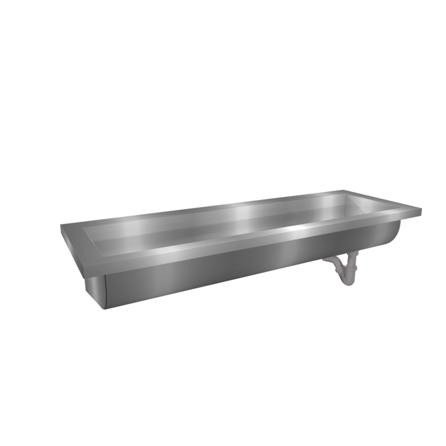 Wastrog Wasbak | RVS |  240(b)x40(d)x24(h) cm