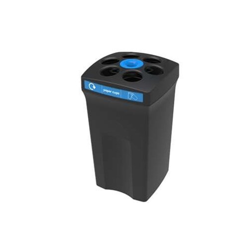  HorecaTraders Rectangular cup waste bin with liquid collection tray 500 cups black 