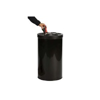 Becherabfalleimer 40 Liter mit Löffelauffangschale, schwarz
