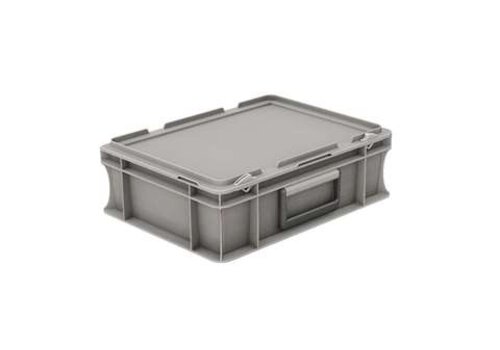  HorecaTraders Caisse en plastique avec couvercle, 5 litres, avec poignée de valise, 300 x 200 x 133 mm 