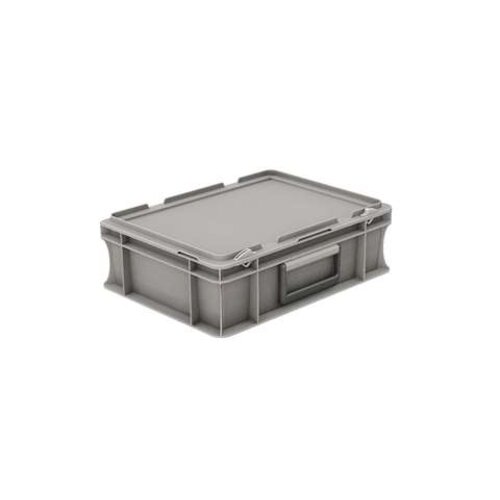  HorecaTraders Plastic crate with lid 5 liters with suitcase handle 300 x 200 x 133 mm 