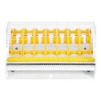 Distributeur d'étiquettes métalliques multi-rouleaux | 7 rouleaux | 13,4 x 29,1 x 21 cm