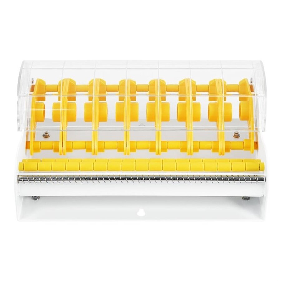 Metalen Multi Etikettendispenser | 7 Rollen | 13,4x29,1x21 cm