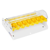 Metalen Multi Etikettendispenser | 7 Rollen | 13,4x29,1x21 cm