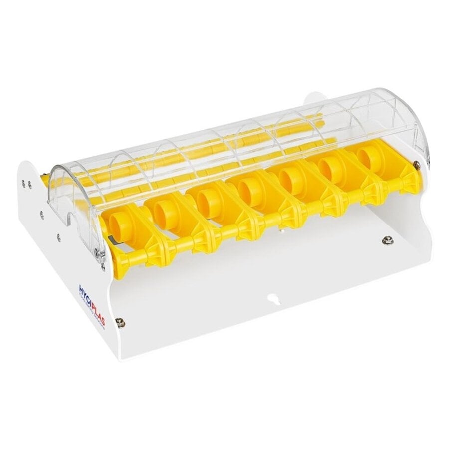 Mehrfach-Etikettenspender aus Metall | 7 Rollen | 13,4 x 29,1 x 21 cm