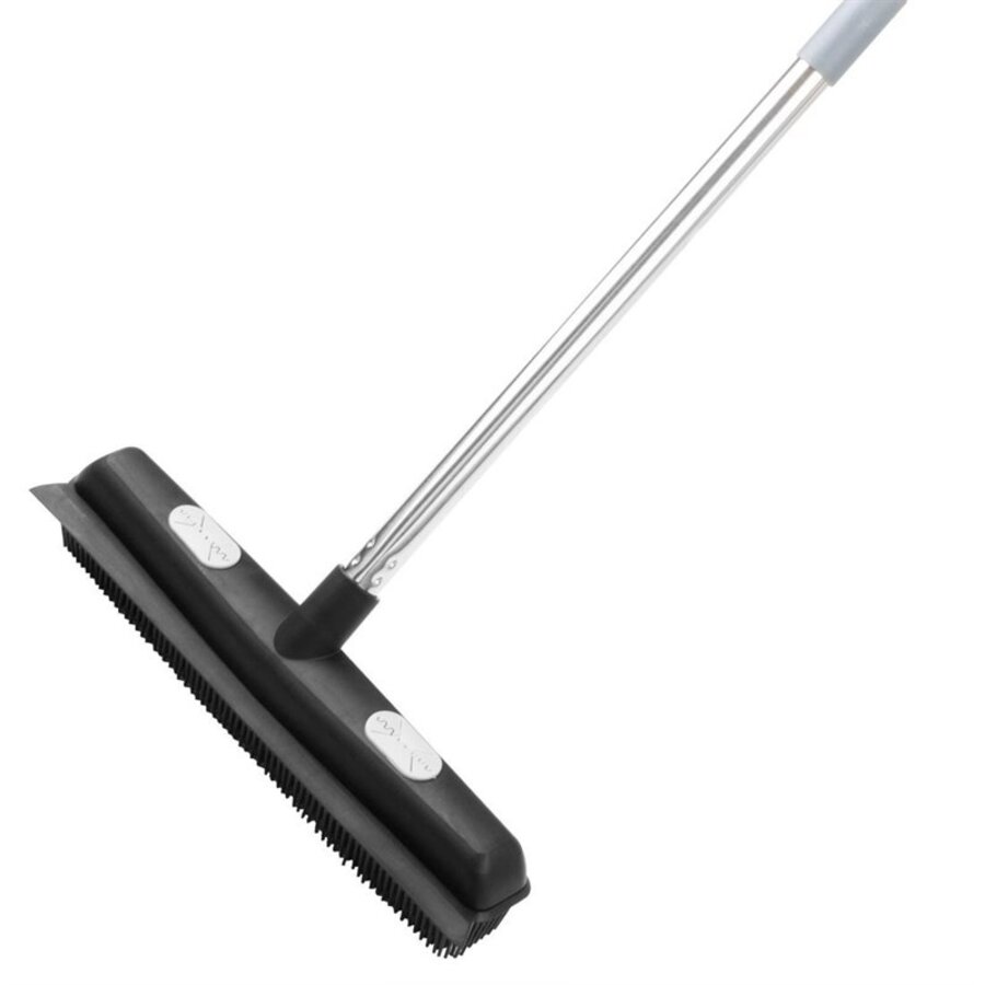 Rubber Broom Head Black | 7.7(l) x 34(w) cm