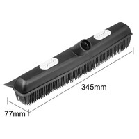 Rubberen Bezemkop Zwart | 7,7(l) x 34(b) cm