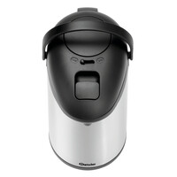 Pump jug | Stainless steel | Double wall | 5 Liters | 245x181x428mm