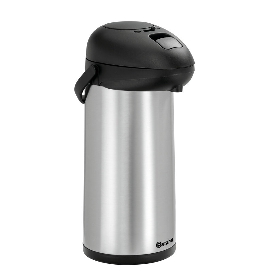 Pump jug | Stainless steel | Double wall | 5 Liters | 245x181x428mm