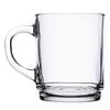 HorecaTraders Stackable Glass Mugs 250 ml | Transparent | 6 Pieces