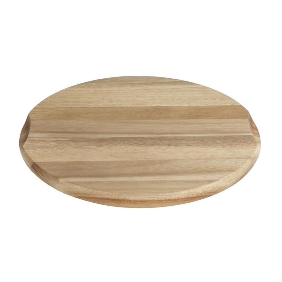 Acacia Houten Bord Rond | Voor Koepel Ø280 mm | 2(h) x 33(Ø)cm