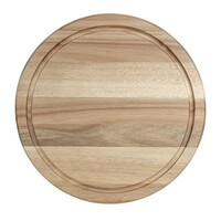 Rundes Schild aus Akazienholz | Für Kuppel Ø 280 mm | 2 (H) x 33 (Ø) cm