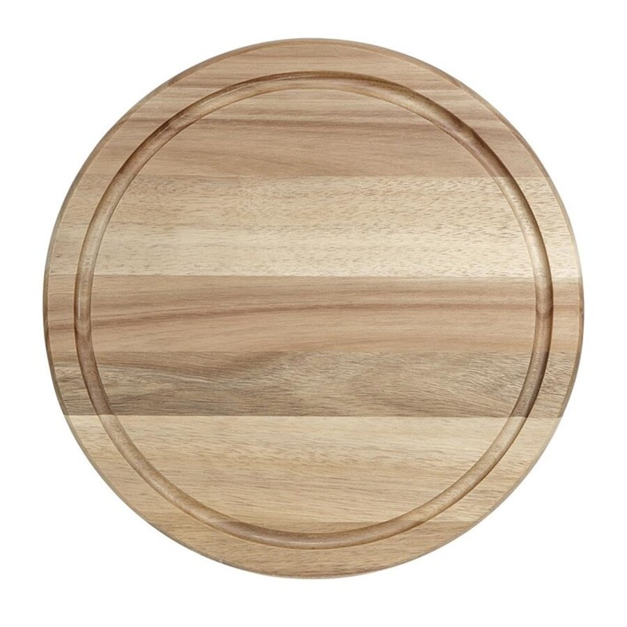 Acacia Houten Bord Rond | Voor Koepel Ø280 mm | 2(h) x 33(Ø)cm