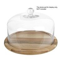 Acacia Houten Bord Rond | Voor Koepel Ø280 mm | 2(h) x 33(Ø)cm