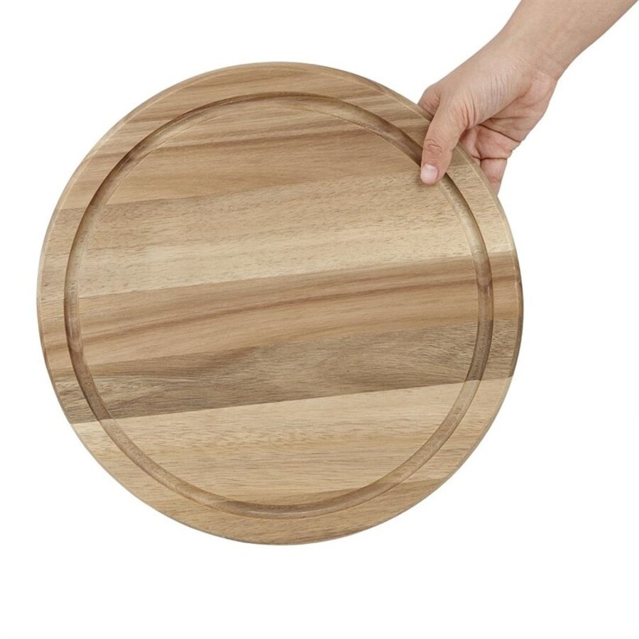 Round Acacia Wooden Sign | For Dome Ø280 mm | 2(h) x 33(Ø)cm