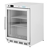 HorecaTraders Congélateur vitré sous comptoir | Porte vitrée | 150 L | -18 °C à -22 °C | 85,5 (H) x 60 (L) x 58,5 (P) cm