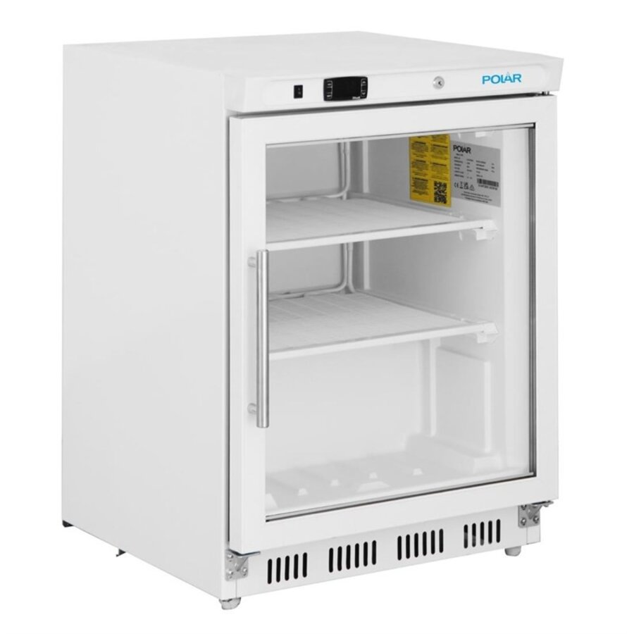 Under-counter Display Freezer | Glass Door | 150 L | -18°C to -22°C | 85.5(h)x60(w)x58.5(d) cm