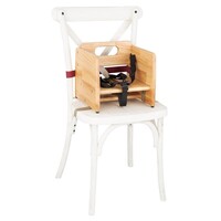 Wooden Booster Seat | Stackable | Maximum 15 kg | 28.4(h) x 29.7(w) x 29.9(l)cm