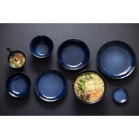 Bowls with Base | Blue | 150(Ø)x84(H)mm | 6 Pieces