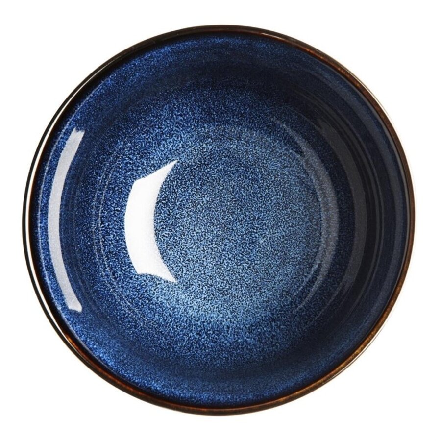 Kommen met Voet | Blauw | 150(Ø)x84(H)mm | 6 Stuks