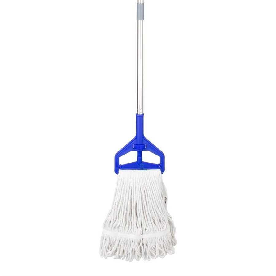 Pince pour balai à franges bleue | Système Connect | 4,3 (h) x 23 (l) x 18,3 (l) cm