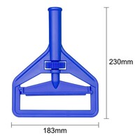 Mop Clip Blau | Verbindungssystem | 4,3 (H) x 23 (B) x 18,3 (L) cm