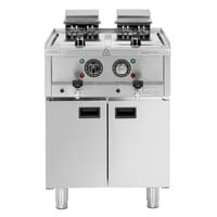 Elektrische Friteuse 2x8 Liter | Vrijstaand | 400V | 85(h) x 60(b) x 60(d)cm