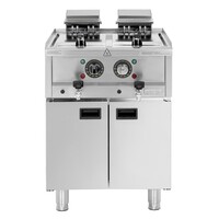 Elektrische Fritteuse 2 x 8 Liter | Freistehend | 400 V | 85 (H) x 60 (B) x 60 (T) cm