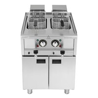 Elektrische Friteuse 2x8 Liter | Vrijstaand | 400V | 85(h) x 60(b) x 60(d)cm