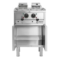 Elektrische Fritteuse 2 x 8 Liter | Freistehend | 400 V | 85 (H) x 60 (B) x 60 (T) cm