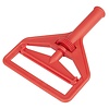 HorecaTraders Mop clamp Red | Connect System | 4.3(h) x 23(w) x 18.3(l)cm