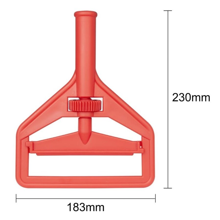 Mopklem Rood | Connect Systeem | 4,3(h) x 23(b) x 18,3(l)cm