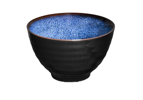 HorecaTraders Bols sur pied | Bleu nuit | 33 cl | 115 (Ø) x 70 (H) mm | Lot de 8 