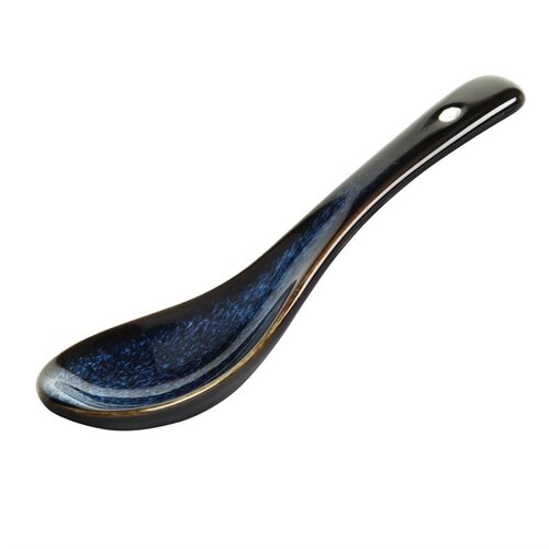  HorecaTraders Suppenlöffel Mitternachtsblau | 142 (L) x 25 (B) mm | 12 Stück 