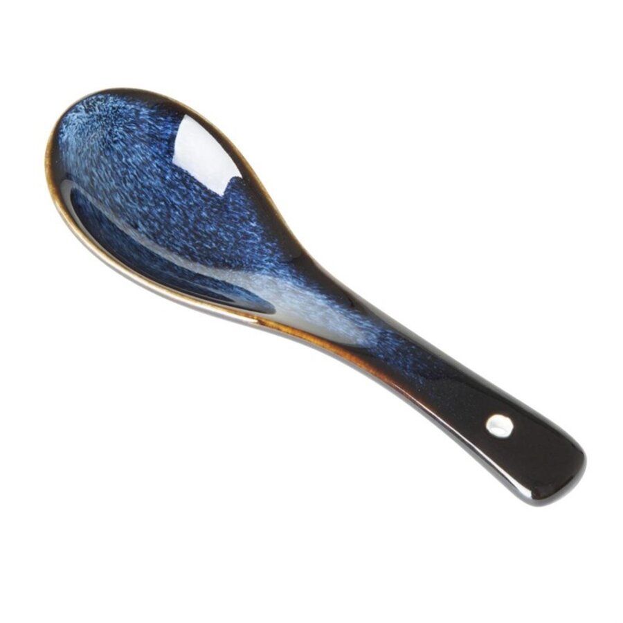 Cuillères à soupe bleu nuit | 142 (L) x 25 (l) mm | Lot de 12