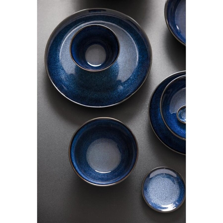 Cuillères à soupe bleu nuit | 142 (L) x 25 (l) mm | Lot de 12