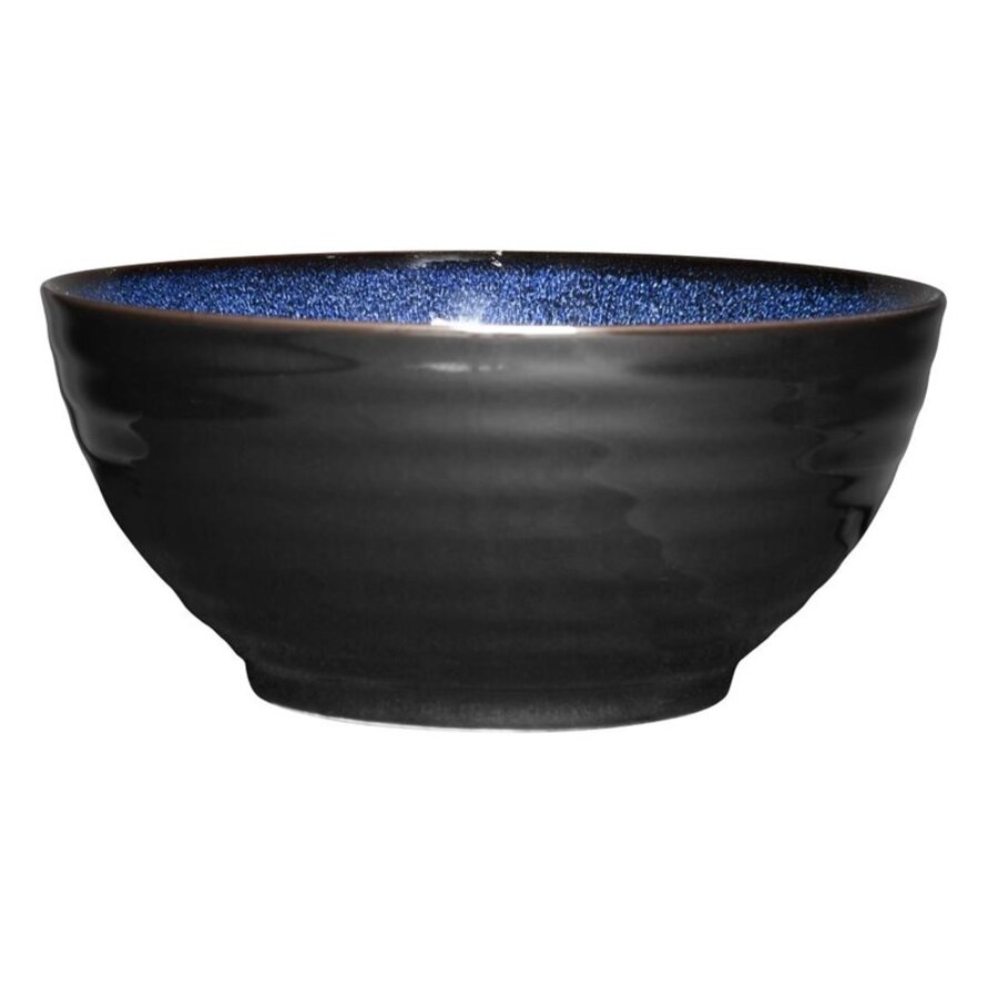 Bols sur pied | Bleu nuit | 158 cl | 205 mm (Ø) x 95 mm (H) | Lot de 4