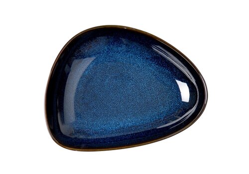  HorecaTraders Triangular Bowls | Midnight Blue | 4(h) x 17.5(w) x 22.8(l)cm | 6 Pieces 