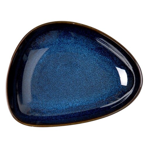  HorecaTraders Bols triangulaires | Bleu nuit | 4 cm (h) x 17,5 cm (l) x 22,8 cm (l) | Lot de 6 