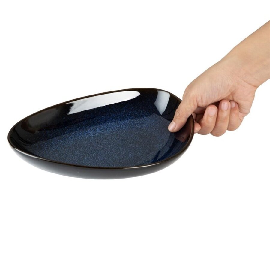 Bols triangulaires | Bleu nuit | 4 cm (h) x 17,5 cm (l) x 22,8 cm (l) | Lot de 6