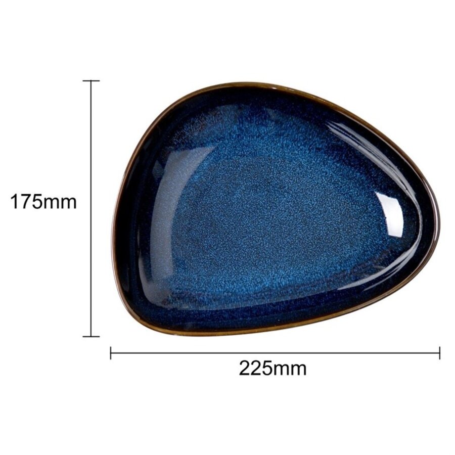 Triangular Bowls | Midnight Blue | 4(h) x 17.5(w) x 22.8(l)cm | 6 Pieces