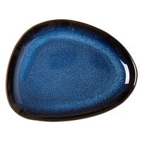 Assiettes triangulaires | Bleu nuit | 2 cm (h) x 15,8 cm (l) x 20,7 cm (L) | Lot de 6