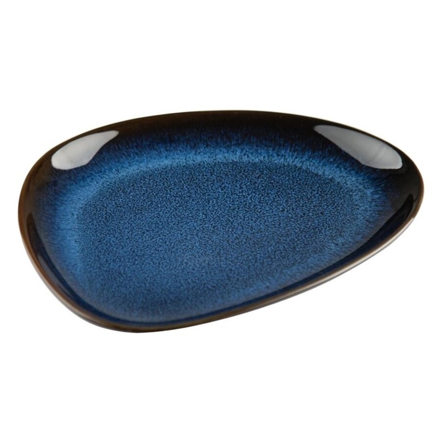 Dreieckige Teller | Mitternachtsblau | 2 (H) x 15,8 (B) x 20,7 (L) cm | 6 Stück