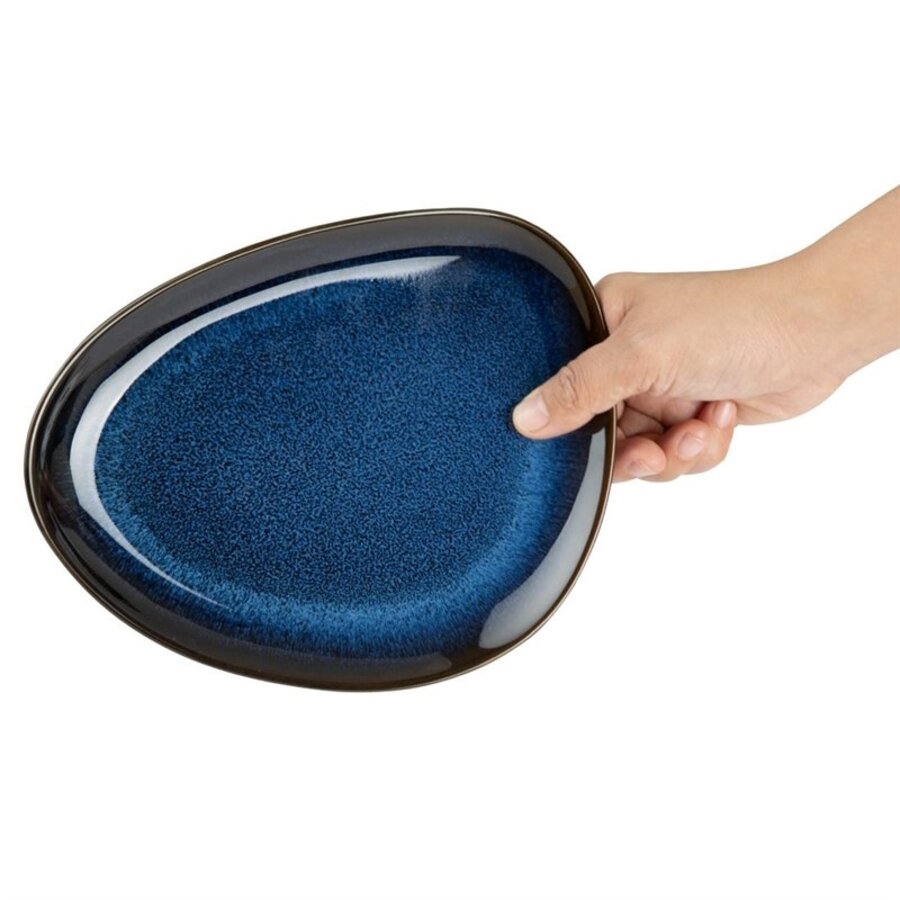 Triangular Plates | Midnight Blue | 2(h) x 15.8(w) x 20.7(l)cm | 6 Pieces