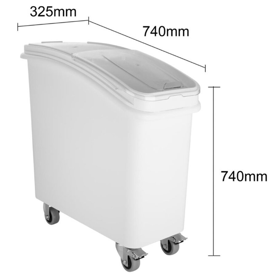 Récipient à ingrédients avec dosette | 81 litres | 743 x 740 x 315 mm
