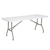HorecaTraders Table pliante | Blanche | 73,8 (h) x 182,1 (l) x 76 (p) cm