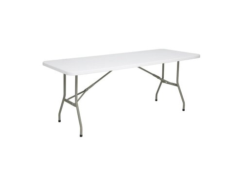  HorecaTraders Folding Table | White | 73.8(h) x 182.1(w) x 76(d)cm 