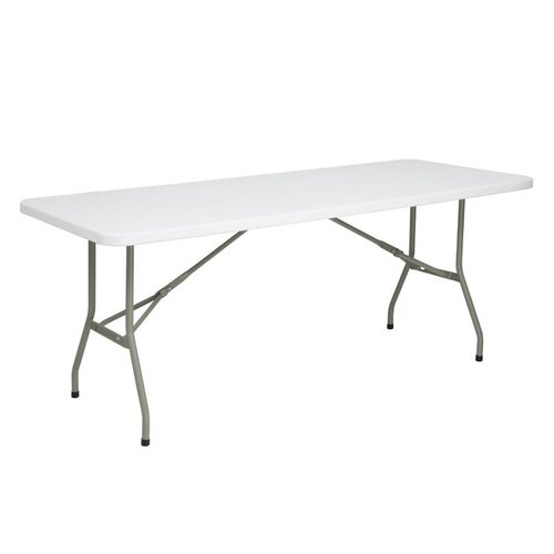  HorecaTraders Folding Table | White | 73.8(h) x 182.1(w) x 76(d)cm 