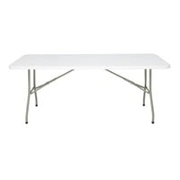 Opvouwbare Tafel | Wit | 73,8(h) x 182,1(b) x 76(d)cm